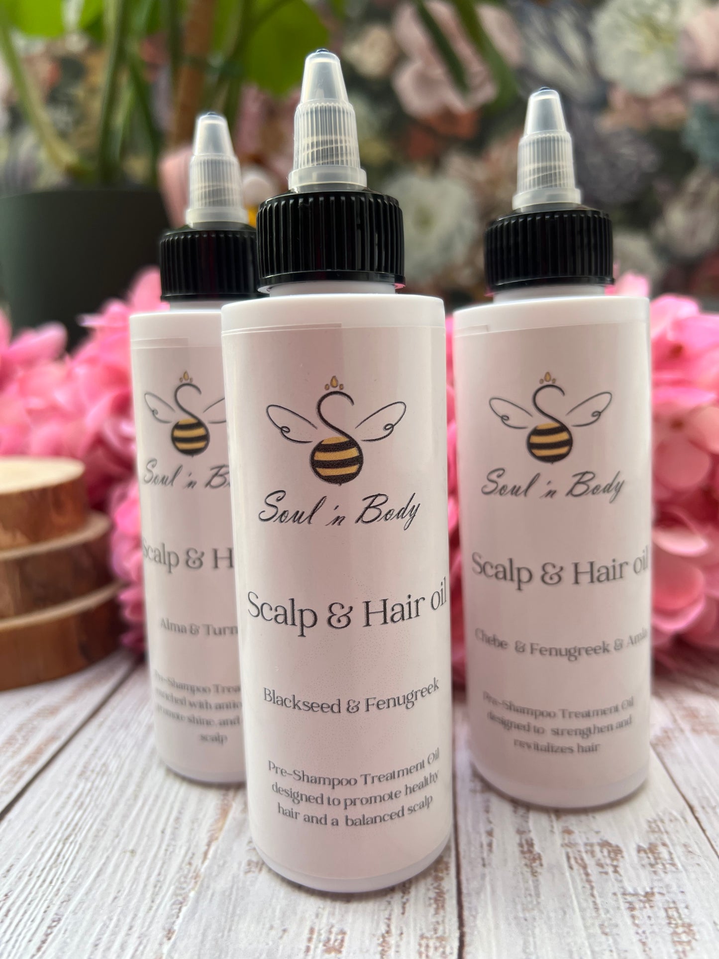 Blackseed and Fenugreek Hair Oil for nourishing scalp and strengthening hair