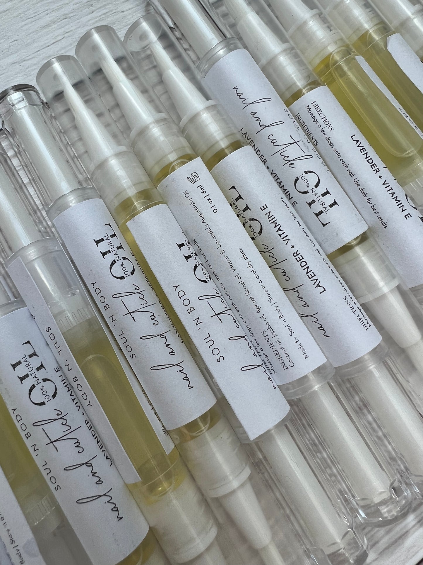 Cutcile oil twist pens from soul n body with lavender and vitamin e