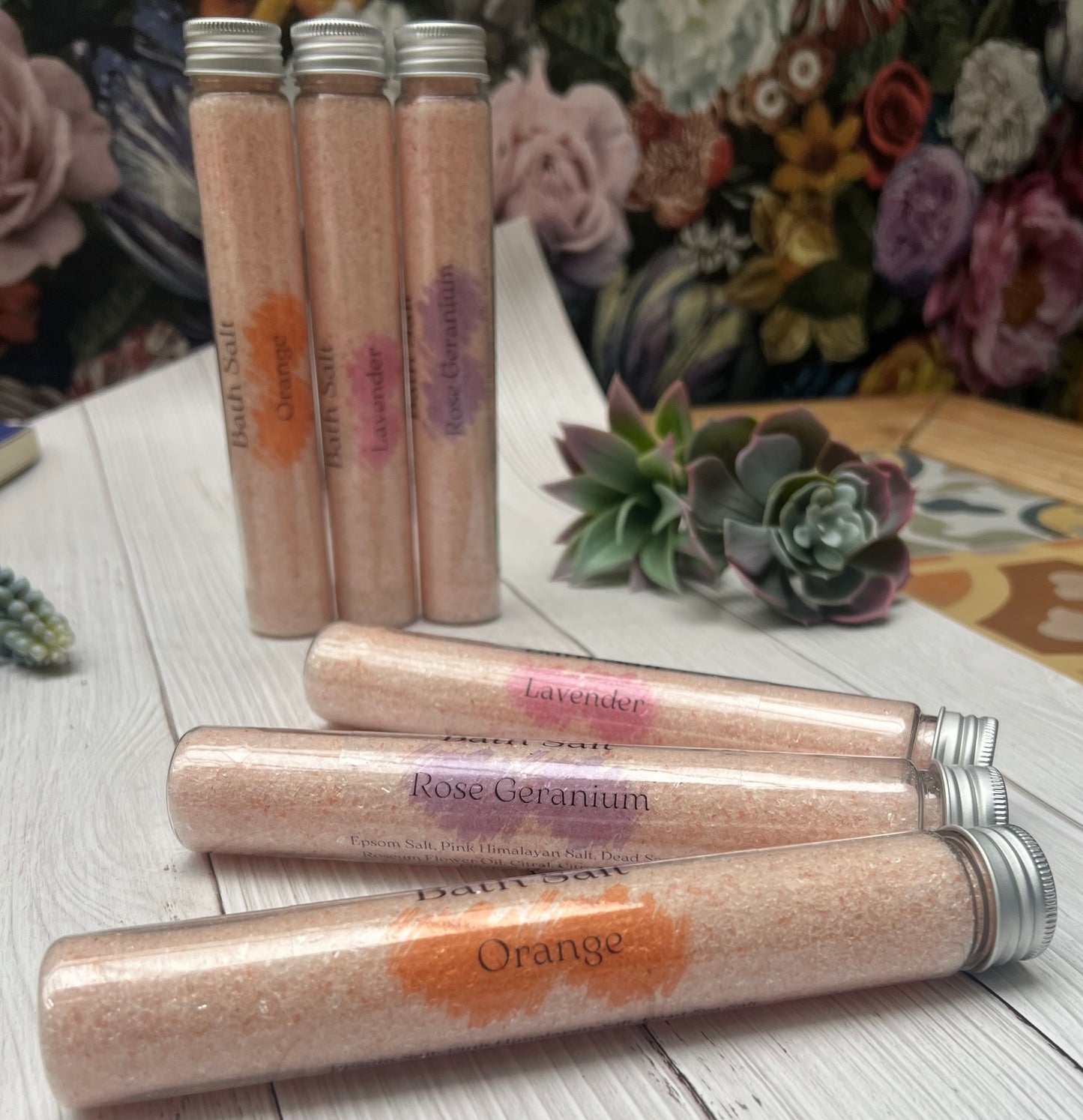 bath salt, foot soak with essential oils