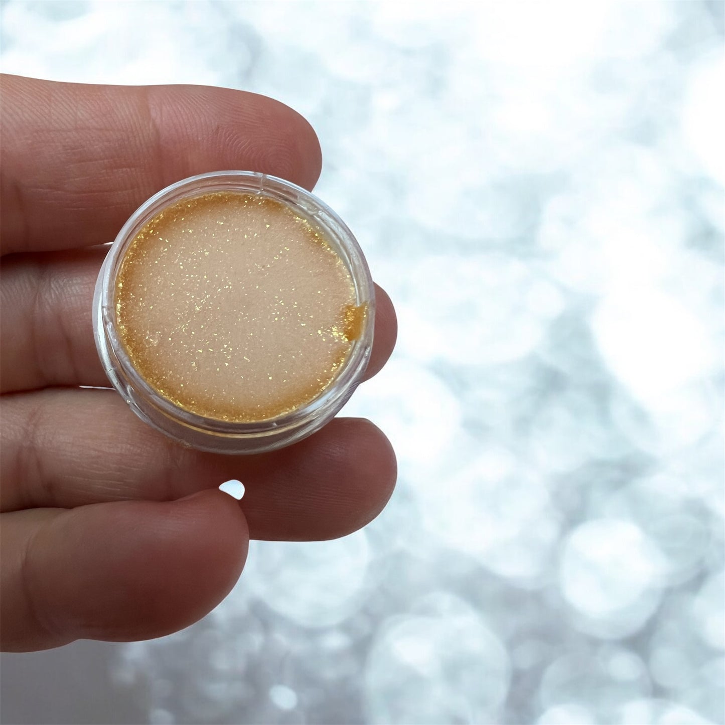 Glitter Lip Balm – Natural Handmade Lip Balm with Subtle Gold & Silver Sparkle, Moisturizing Lip Care, Shimmer Lip Balm Gift