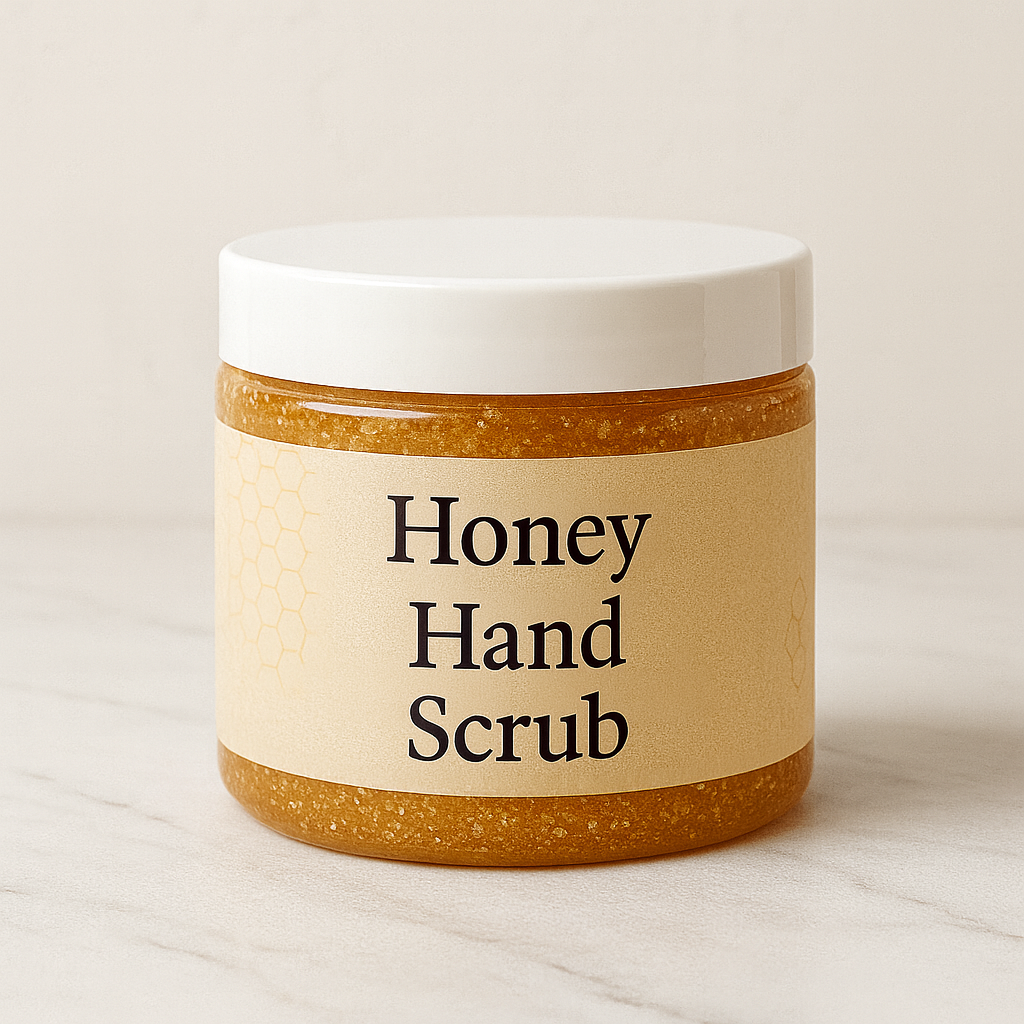 Honey Hand Scrub – Sugar & Salt Exfoliator with Shea Butter