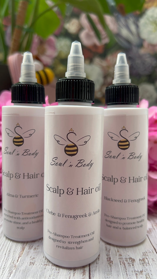 Nourishing natural hair oils for length retention and scalp health