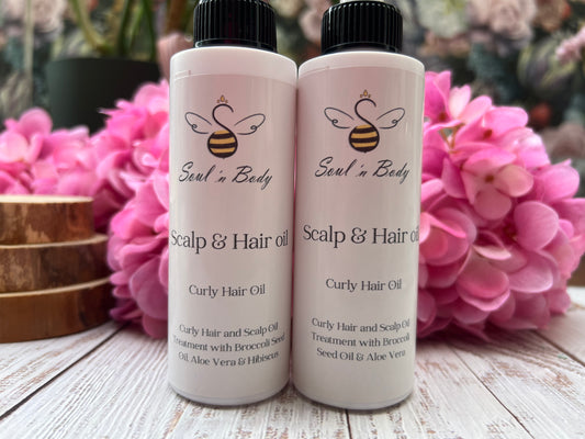 Curl Defining Hair Oil with broccoli seed and aloe vera for frizz-free curls