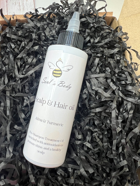 Fresh turmeric and amla – key ingredients in natural haircare oil
