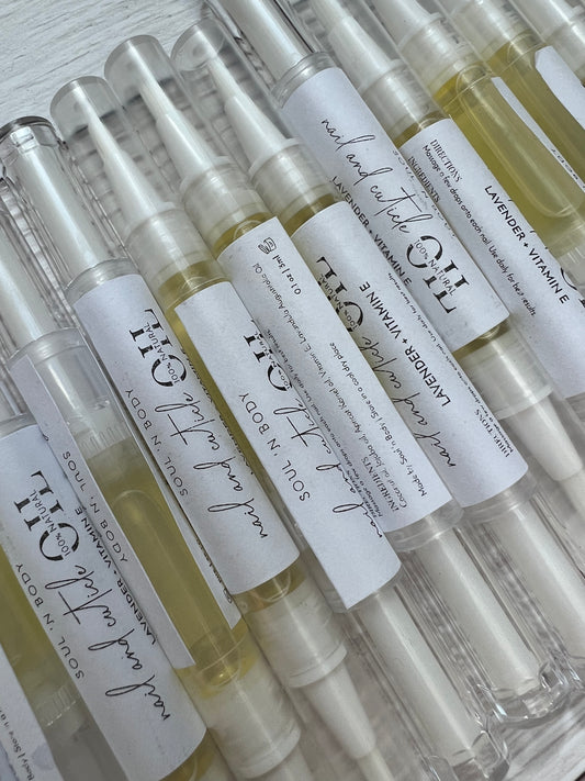 Cutcile oil twist pens from soul n body with lavender and vitamin e