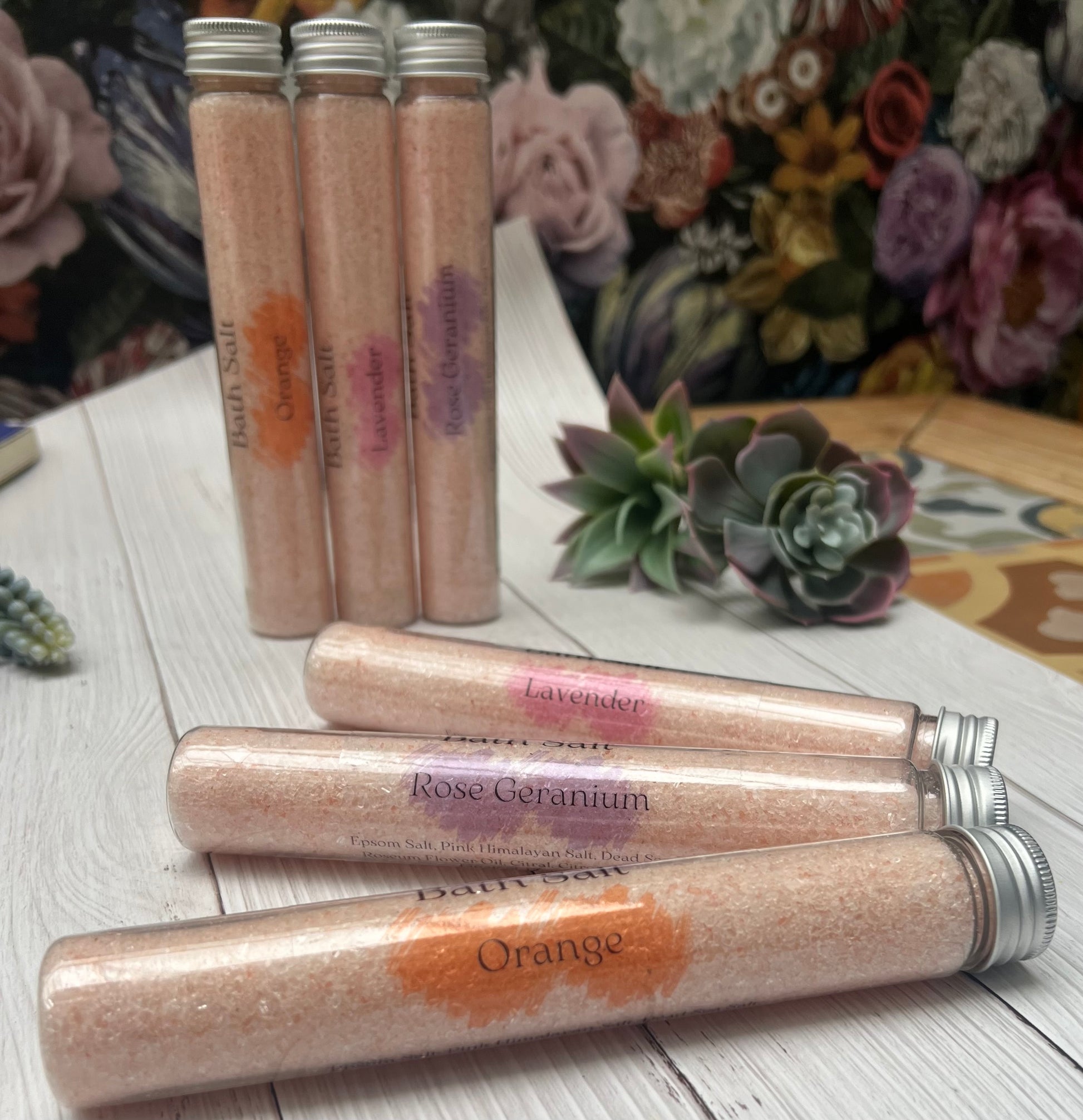 bath salt, foot soak with essential oils