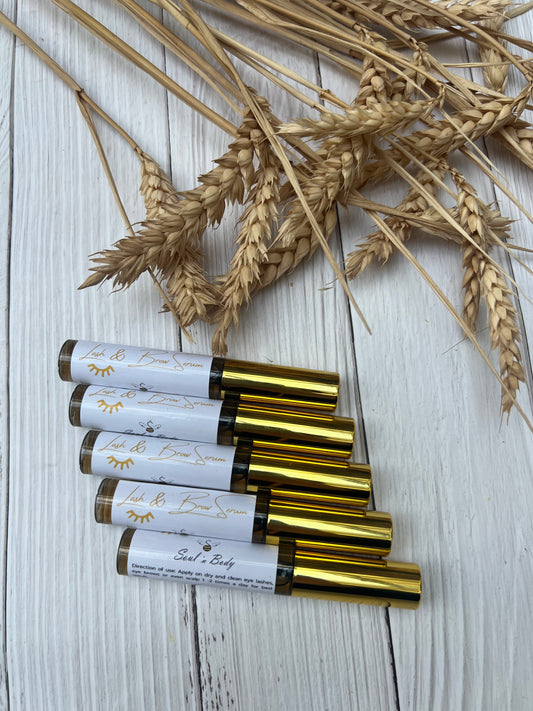 eye lash and eye brow serum with castor oil