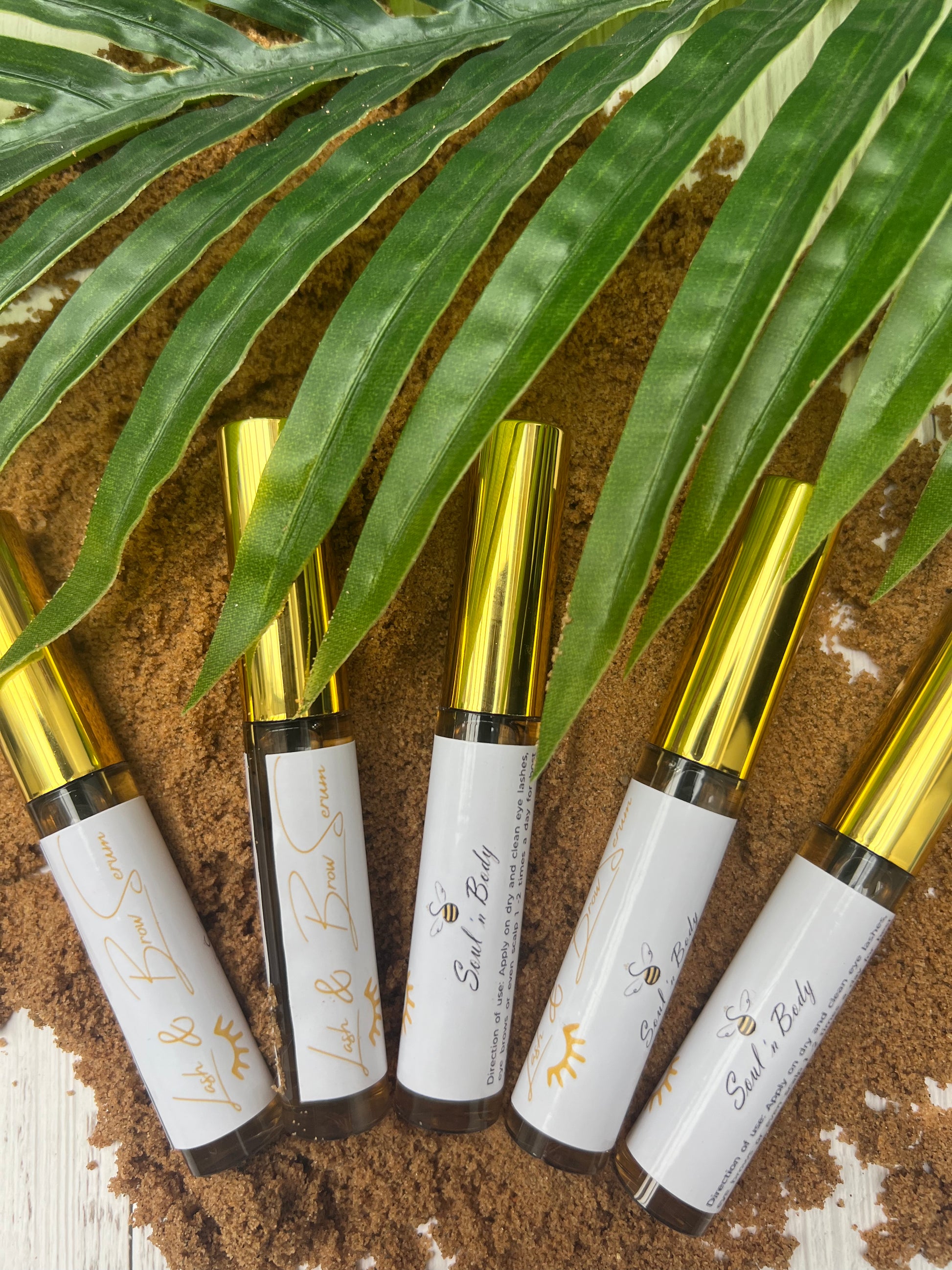 Applying lash serum with precise brush – natural eyelash care