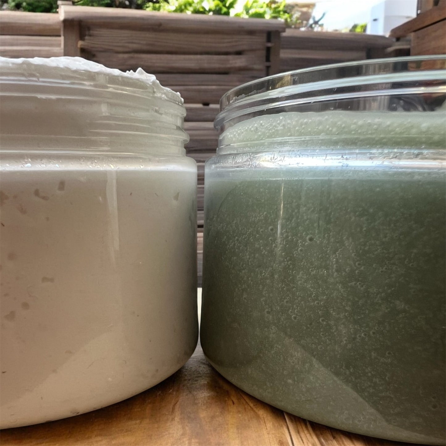 Handmade foot scrub and butter set – natural spa pedicure treatment for dry feet and cracked heels.