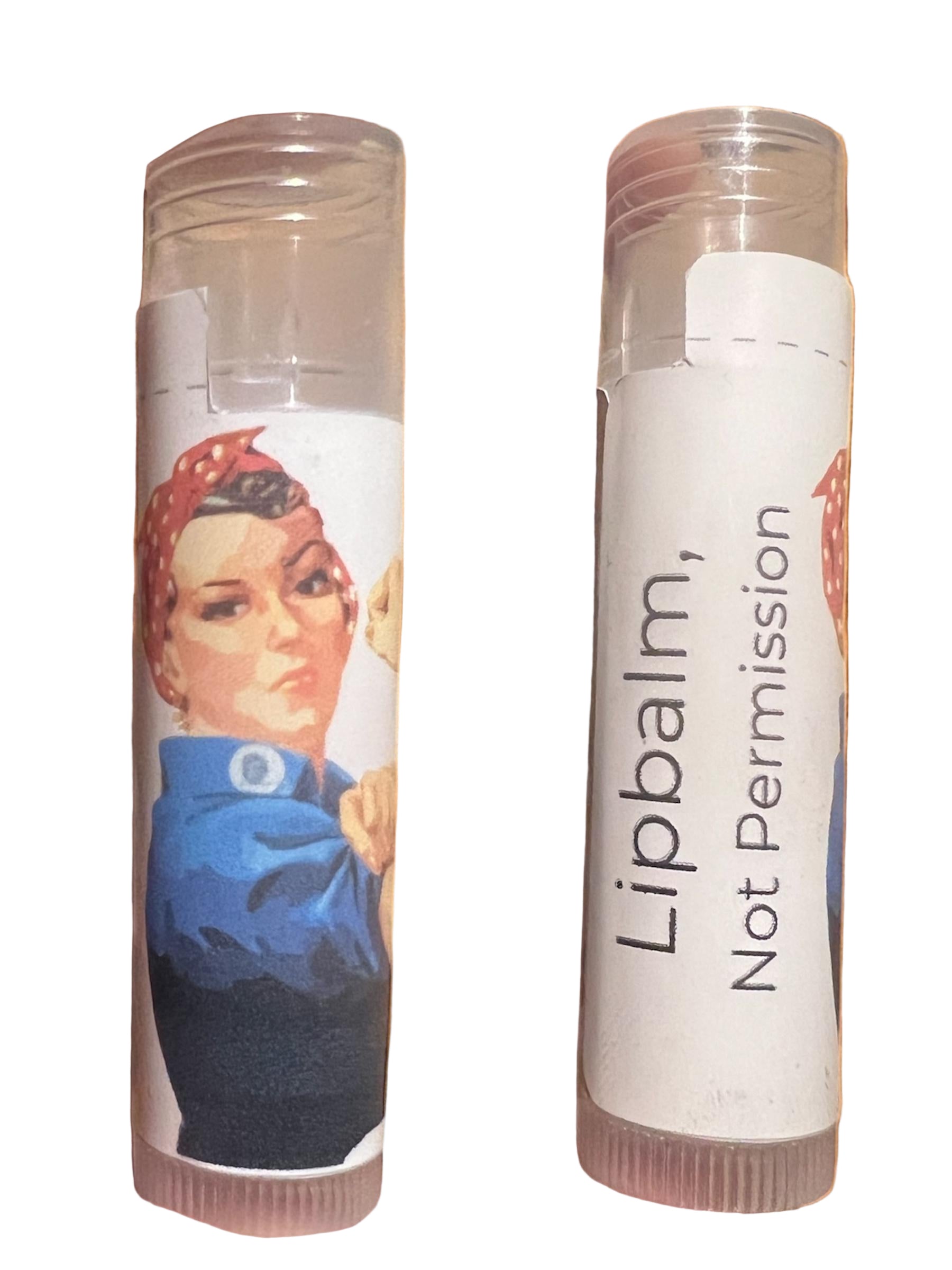 Moisturizing natural lip balm in recyclable tube packaging