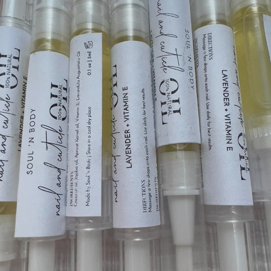 a video of cuticle and nail oil twist pen from soul n body